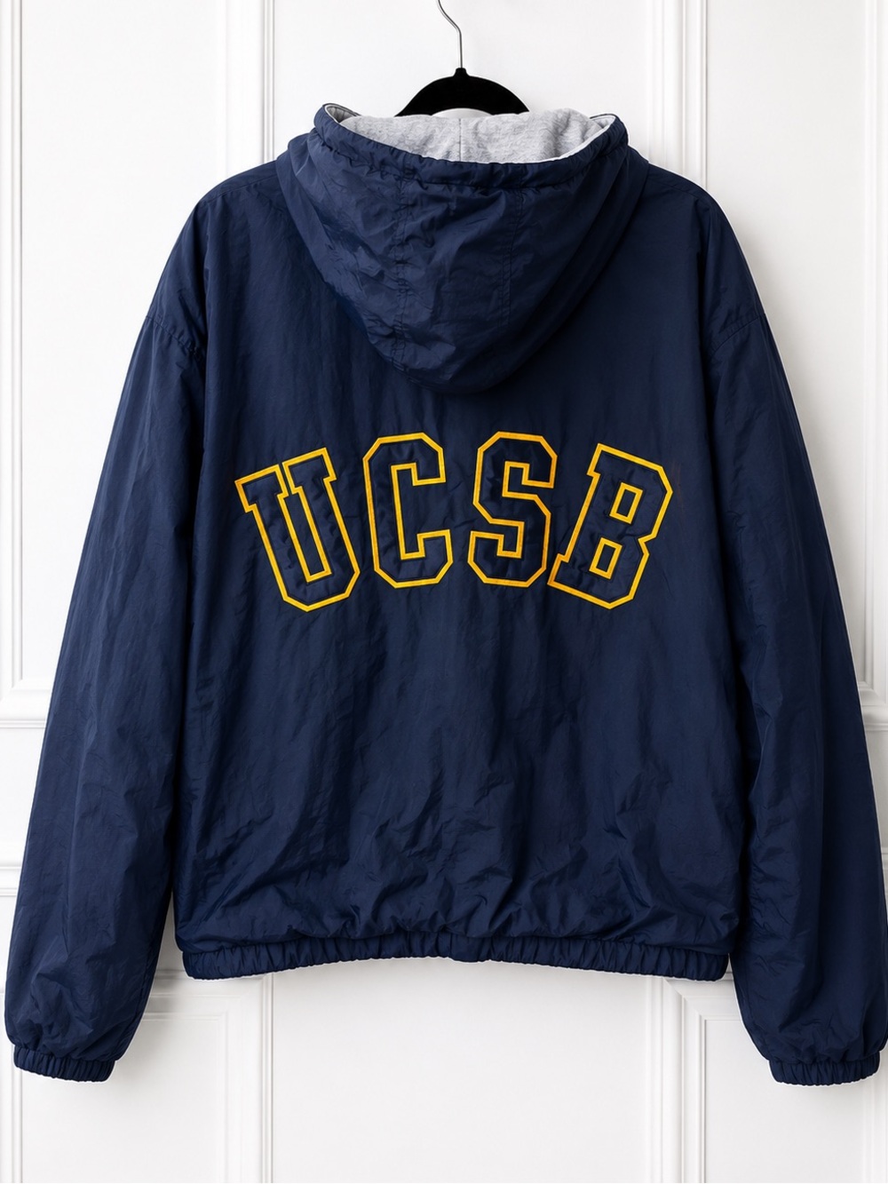 Vintage 90s UCSB Gear For Sports Victory Hooded Windbreaker Jacket L